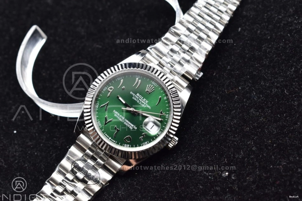 DIWF Marker 638 904L on SA 41 Best Arabic Compact Edition Steel DateJust Bracelet Green Dial 1:1 126334 Jubilee 0724